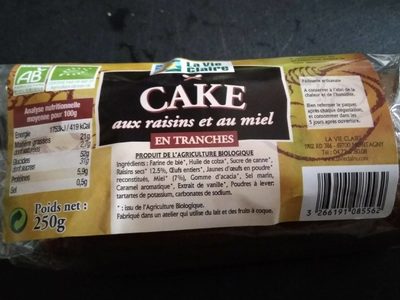 Cake aux raisins et au miel