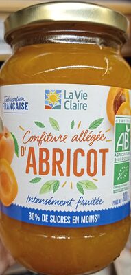 Confiture allégée d’abricot front packaging