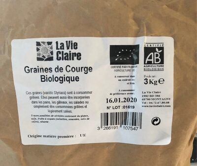 Graines de courge biologique