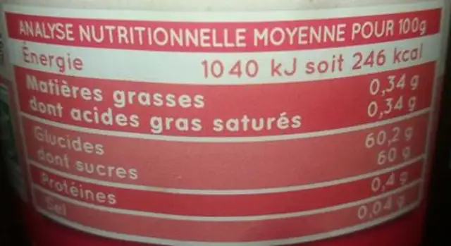 La bio est dans ma nature - Fraises confiture extra nutrition facts table