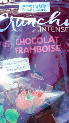 CRUNCHY CHOCOLAT FRAMBOISE front packaging