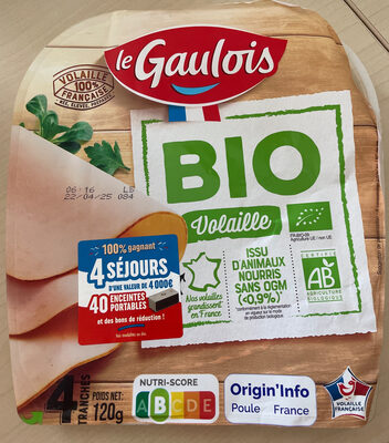 Tranches volailles bio