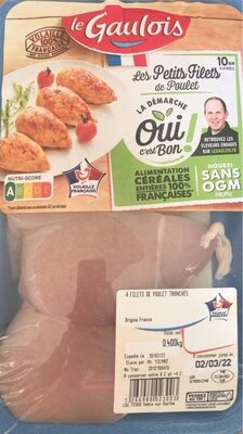 Filet de piulet tranche front packaging