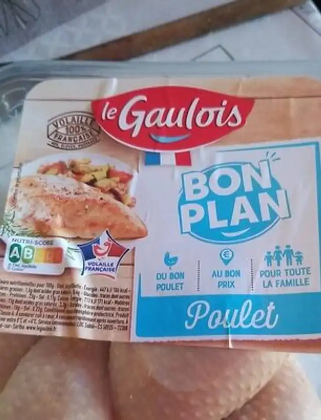 Cuisses de poulet front packaging