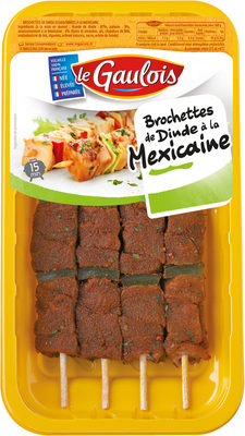 Brochettes de dinde mexicaines x4