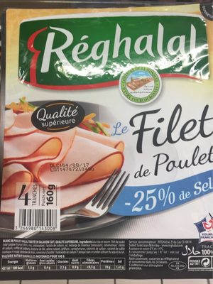 Filet de Poulet -25% de Sel