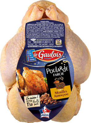 Poularde farcie farce Morilles Armagnac