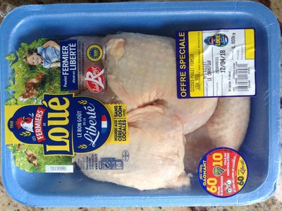 Cuisses De Poulet Loué, Barquette 900g