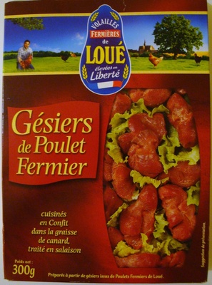 Gésiers de Poulet Fermier cuisinés en confit