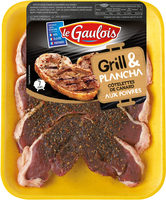 côtelettes de canard au poivre x4