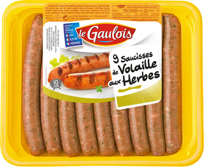 saucisses de volaille aux herbes