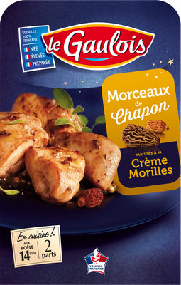 morceaux de chapon creme-morilles