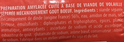 Réghalal ingredients label