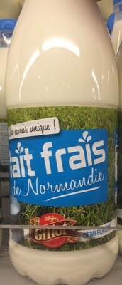 Lait frais de Normandie demi-écrémé