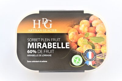 Sorbet plein fruit MIRABELLE DE LORRAINE IGP, 60% de fruit
