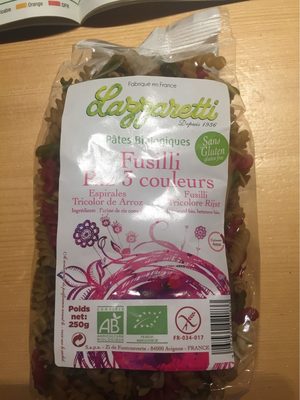 Fusilli riz 3 couleurs
