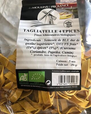 Tagliatelle 4 épices