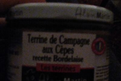 Alain Martin Terrine Bordelaise aux Cepes front packaging