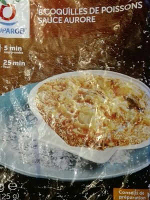 Coquilles de poissons sauce aurore