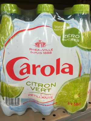 Carola eau petillante aromatisee citron/citron vert