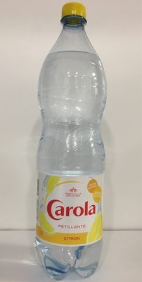 Eau de source gazéifiée aromatisée au citron