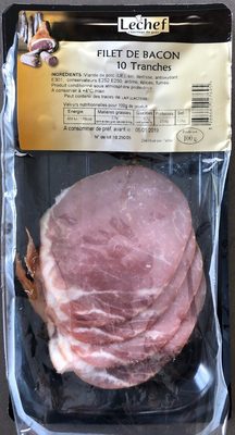 Filet de bacon 10 tranches