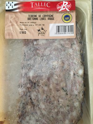 Terrine de campagne bretonne Label rouge front packaging