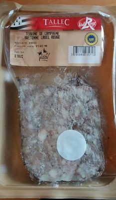 Terrine de campagne bretonne label rouge front packaging