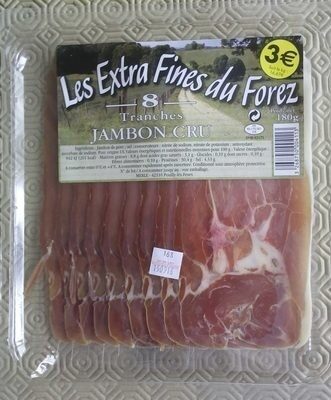 8 tranches Jambon Cru