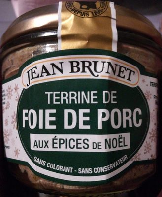 Terrine de foie de porc épices de Noël