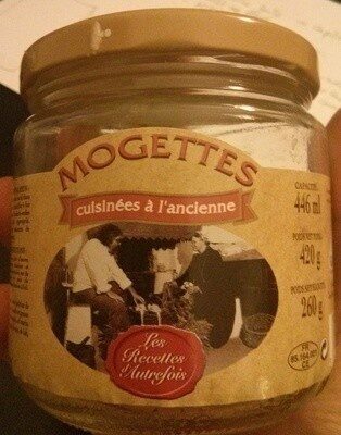 Mogettes cuisinées à l'ancienne front packaging