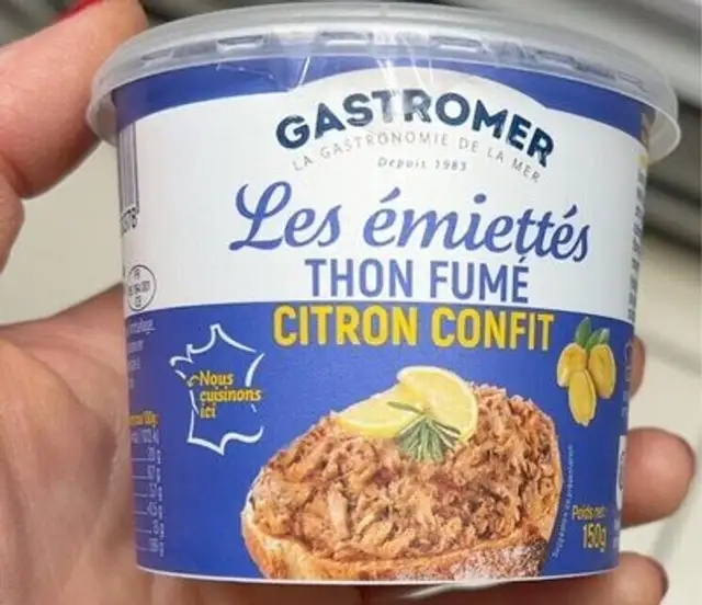 Les émiettés Thon fumé front packaging