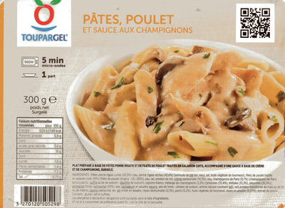 Pâtes, Poulet et Sauce aux Champignons