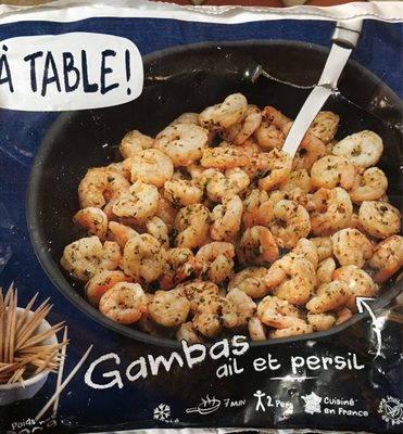 Gambas ail et persil