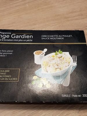 Orrecchiette au poulet sauce moutarde front packaging