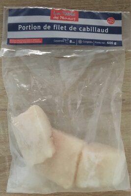 Portion de filet de cabillaud