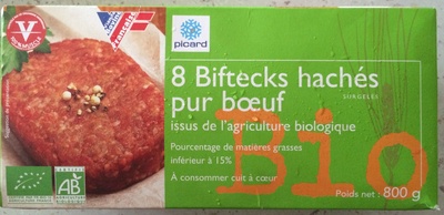 8 Biftecks hachés pur bœuf