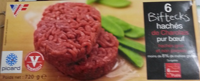 6 Biftecks hachés de Charolais pur boeuf