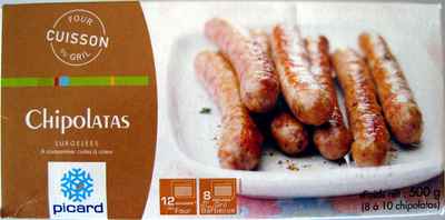 Chipolatas surgelées Picard
