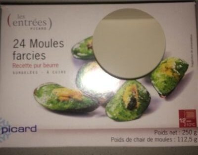 24 Moules Farcies, Boîte De 250 Grammes front packaging