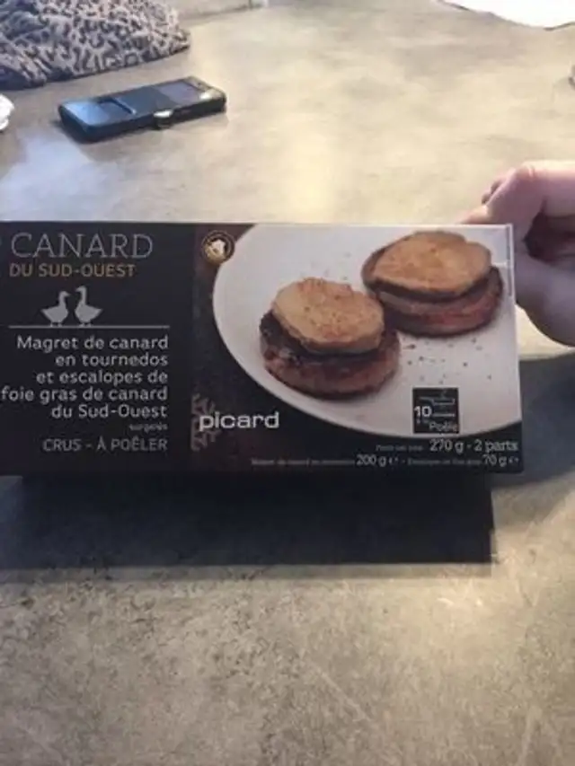 Magret de canard en tournedos et escalopes de foie gras front packaging