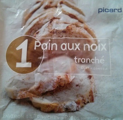 Pain aux noix tranché