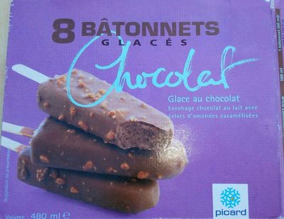 8 Bâtonnets Glacés Chocolat