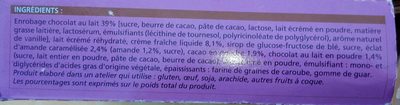 8 Bâtonnets Glacés Chocolat ingredients label