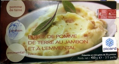 Purée de pomme de terre au jambon et à l'emmental