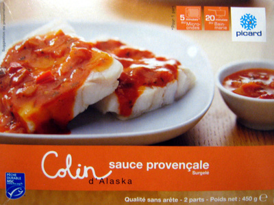 Colin d'Alaska sauce provençale, Surgelé
