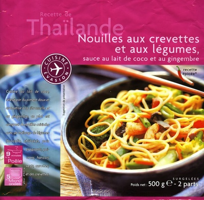 nouilles aux crevettes et aux legumes