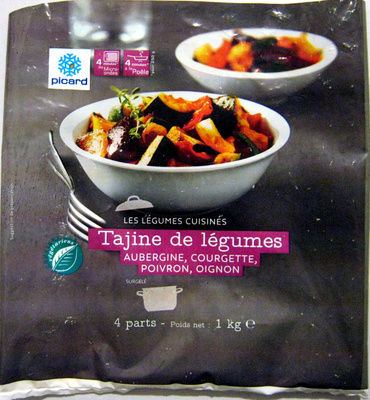 Tajine de légumes surgelé front packaging
