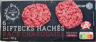 6 biftecks hachés race Charolaise