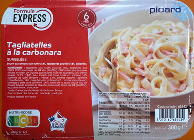 Tagliatelles à la carbonara